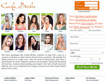 Tablet Screenshot of candybrides.com